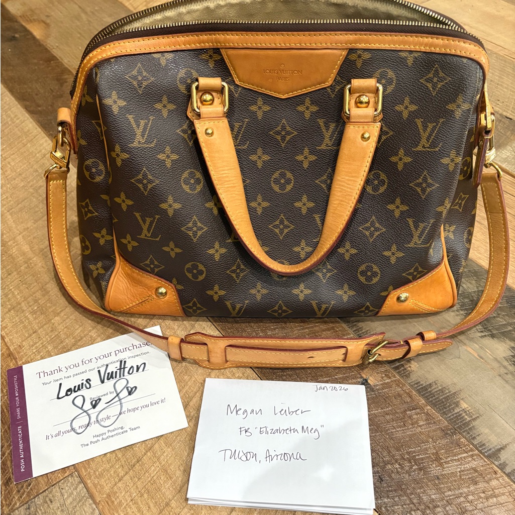 Louis Vuitton Brown And Tan Monogram Satchel